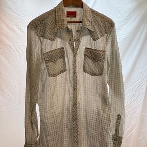 Cowboy Western Button up long sleeve shirt